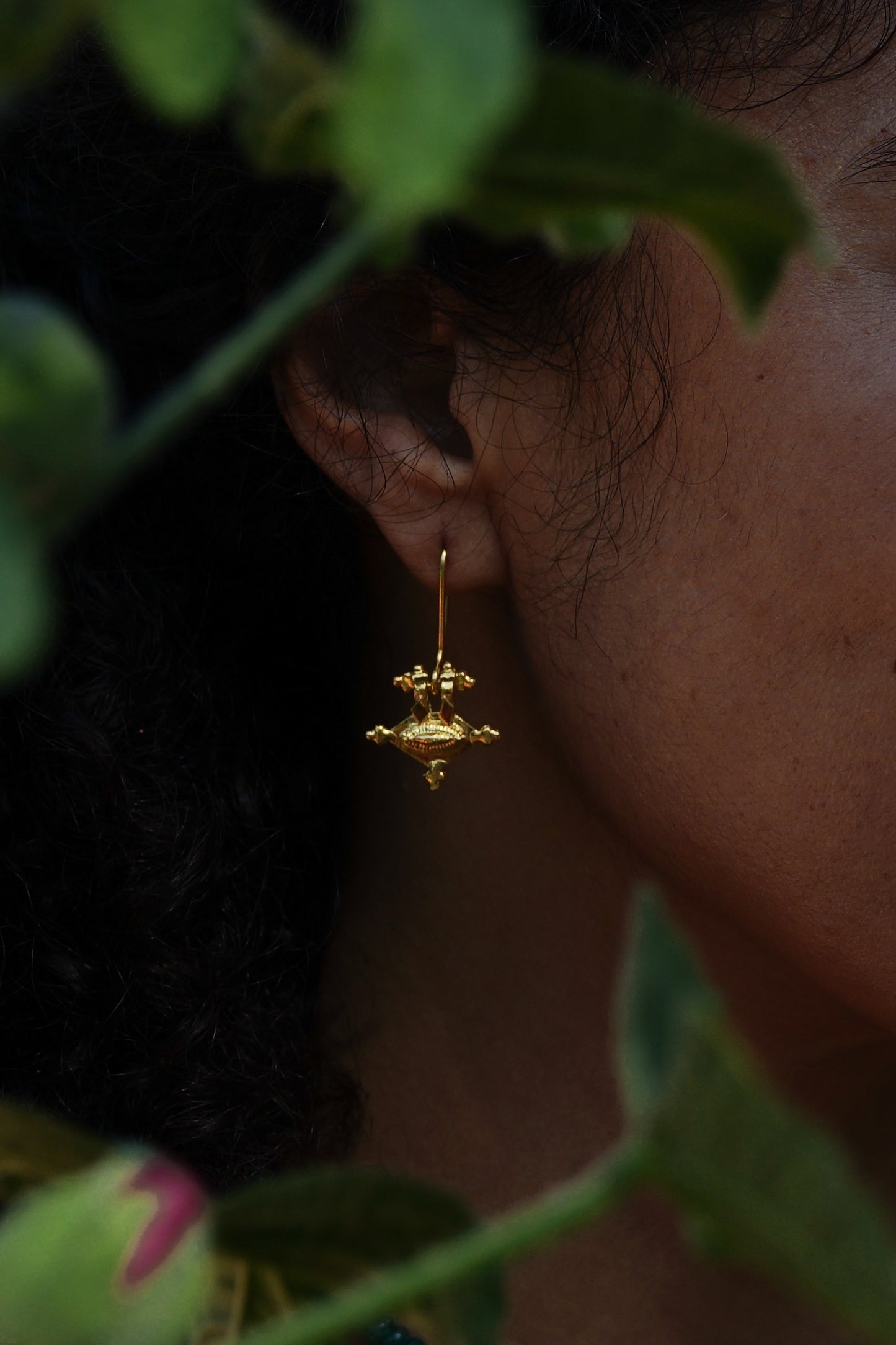 BY RAHINA - Hirz 21k Goldplated Sterling Silver Earrings
