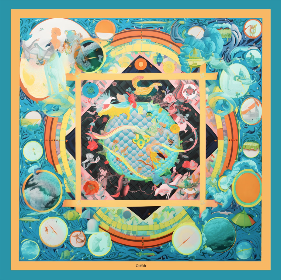 QOFFAH - La Valse des Planètes Scarf
