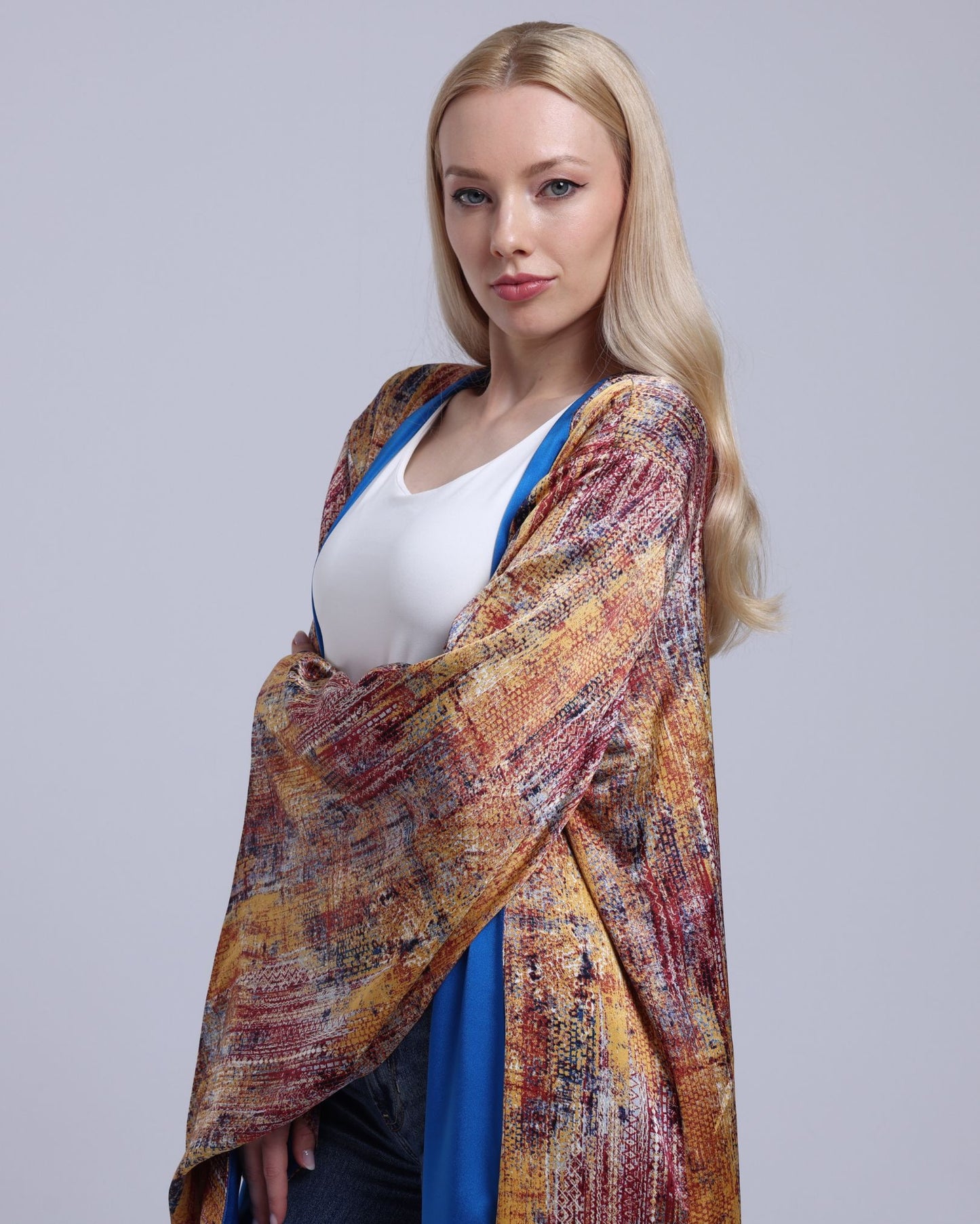 LA REINE - Printed Maxi Kimono