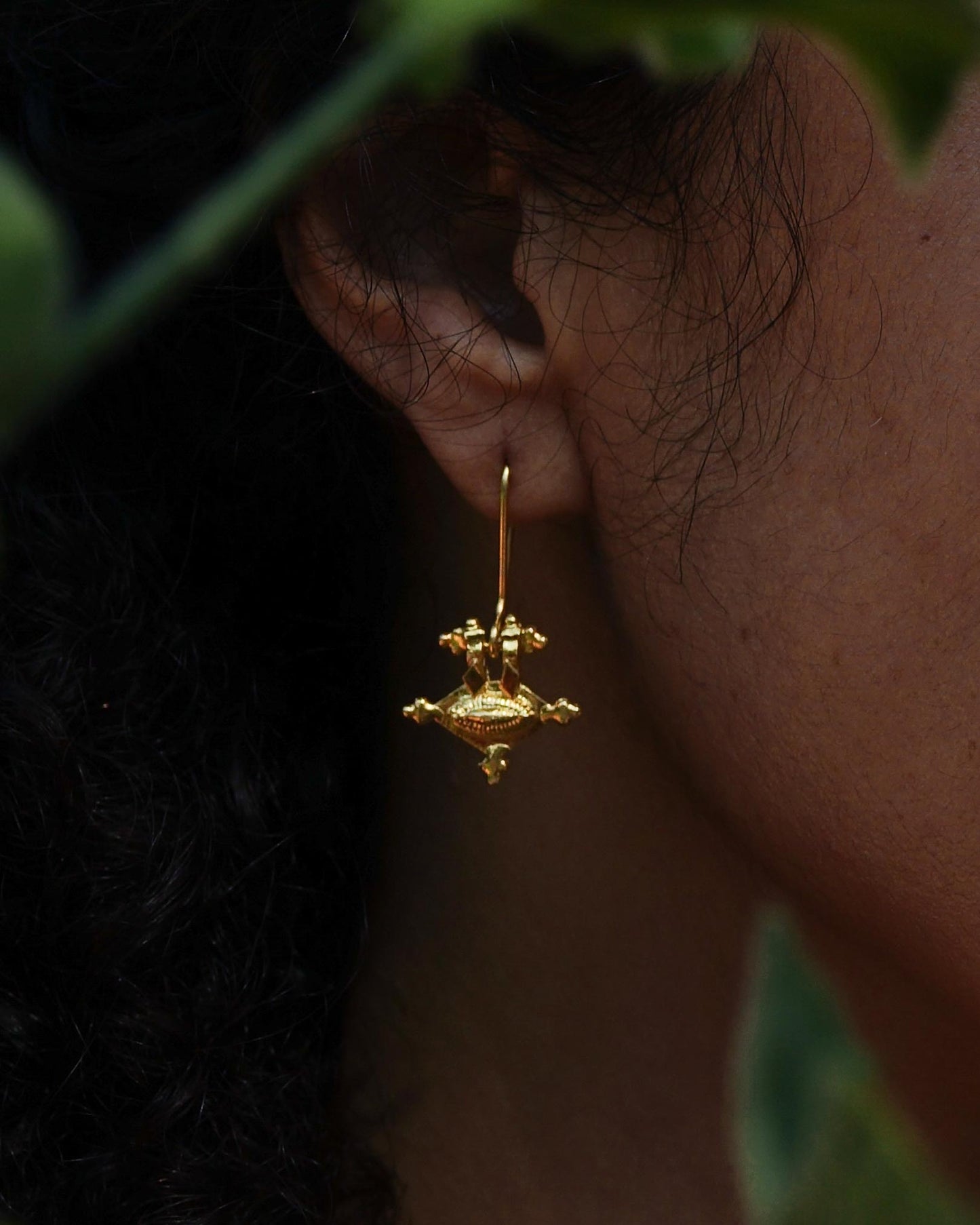 BY RAHINA - Hirz 21k Goldplated Sterling Silver Earrings