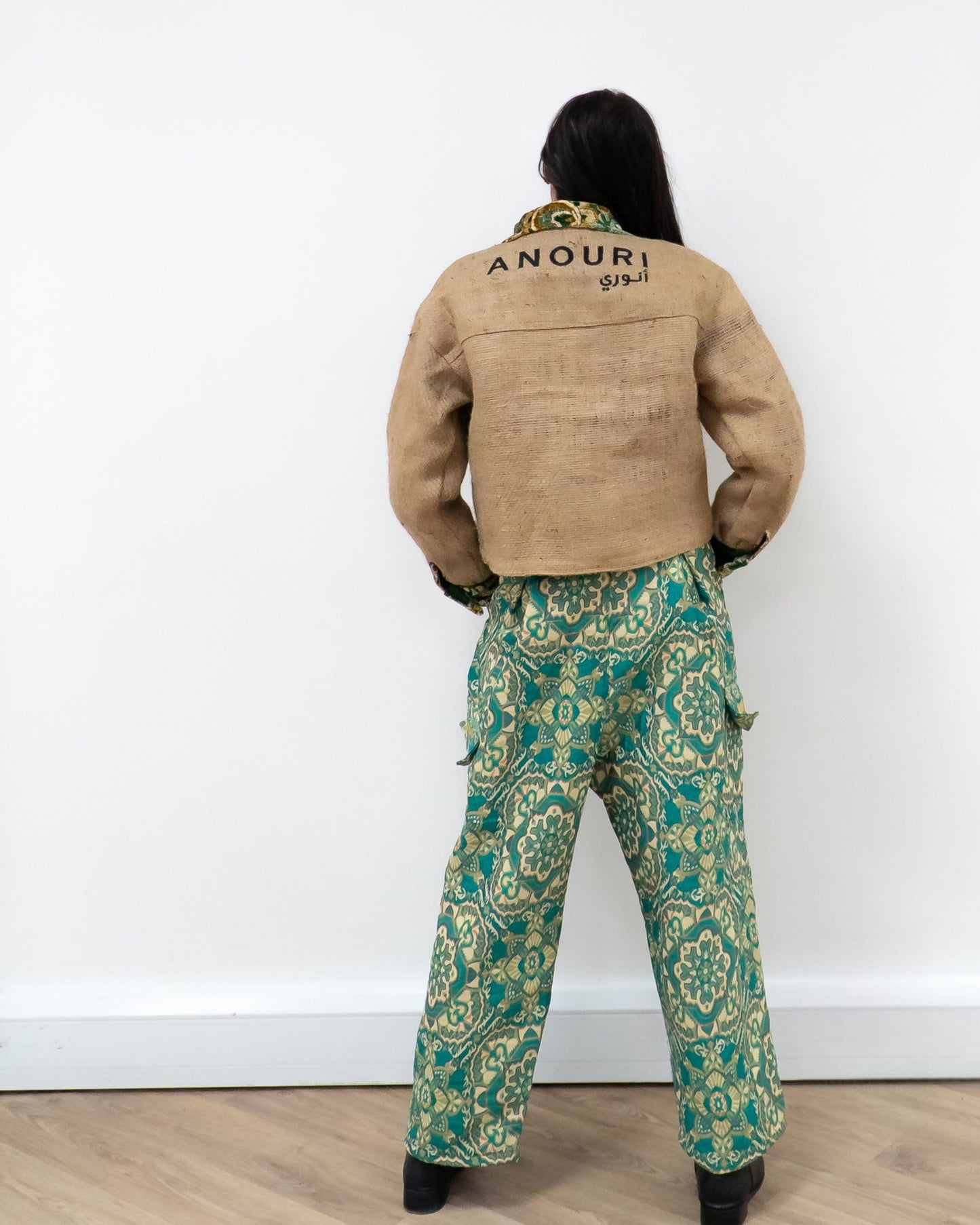 ANOURI - Unisex Turquoise Carpet Trousers
