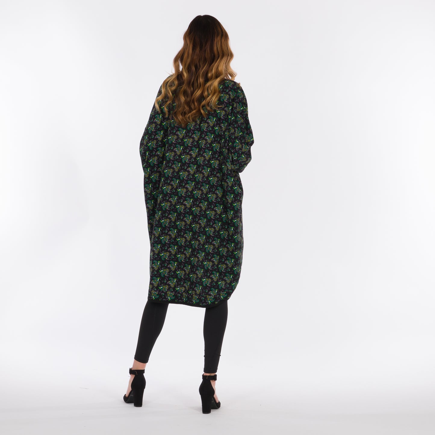 DALSH DESIGNS - Shalki-Print Kimono with Batwing Sleeves