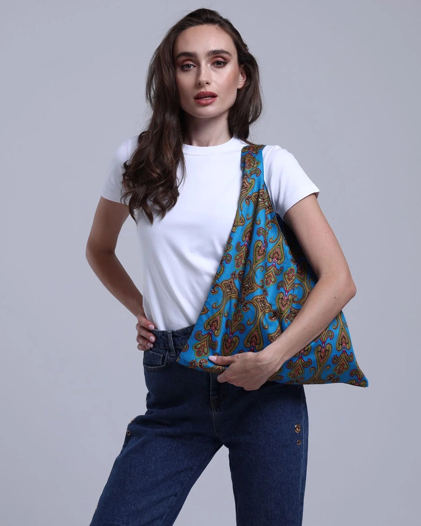 LA REINE - Paisley Print Tote Bag