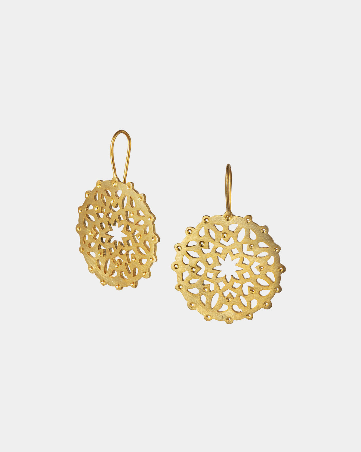 TURQUOISE MOUNTAIN - Sahlan Round Motif Hook Earrings