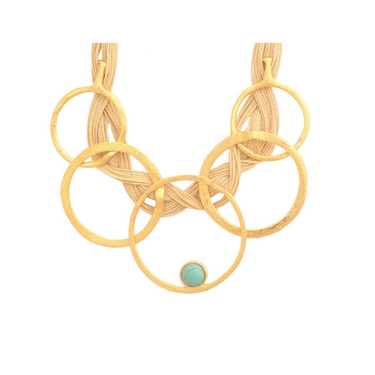 TREASURES OF BRAZIL - Ethereal Amazonia Circles Necklace