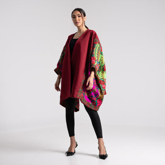 LA REINE - Shalky Print Cape