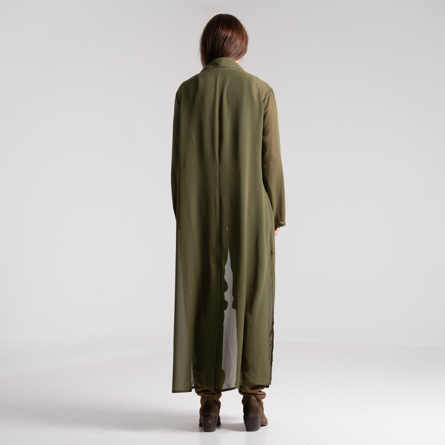 NOBLESSE - Silk Chiffon Embroidered Kimono