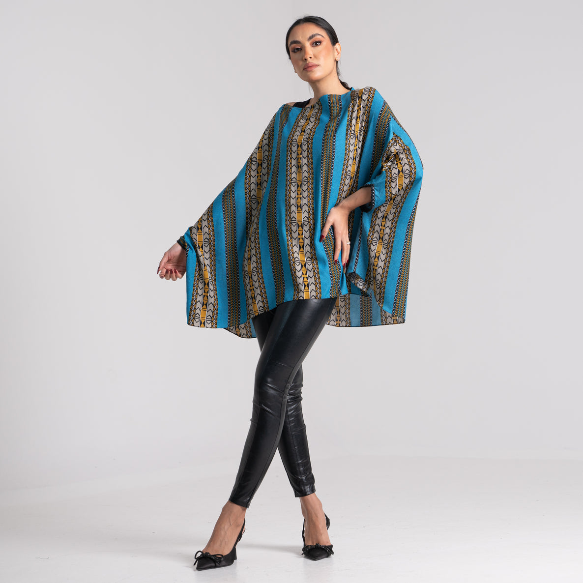 LA REINE - Sadu Print Batwing Top