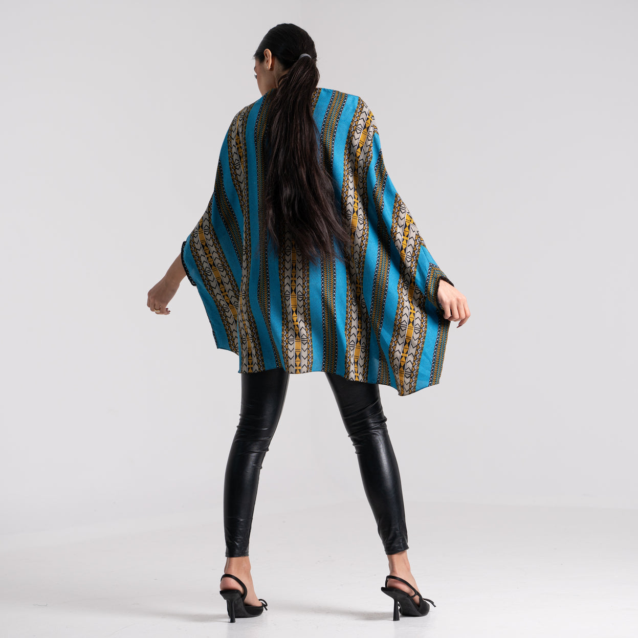 LA REINE - Sadu Print Batwing Top
