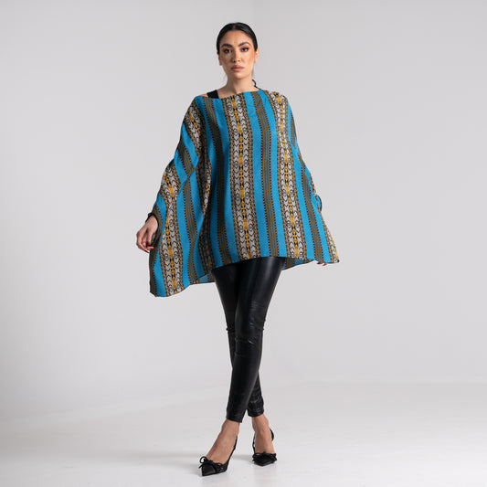 LA REINE - Sadu Print Batwing Top