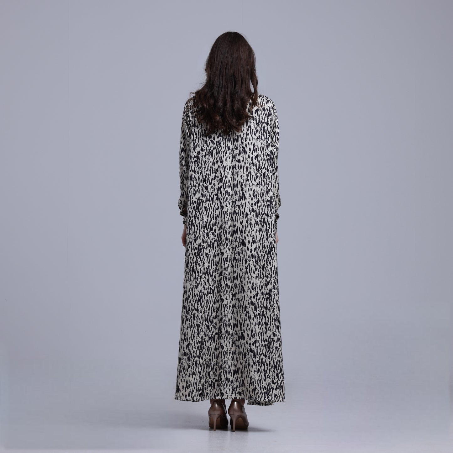 LA REINE - Printed Maxi Shirt Dress