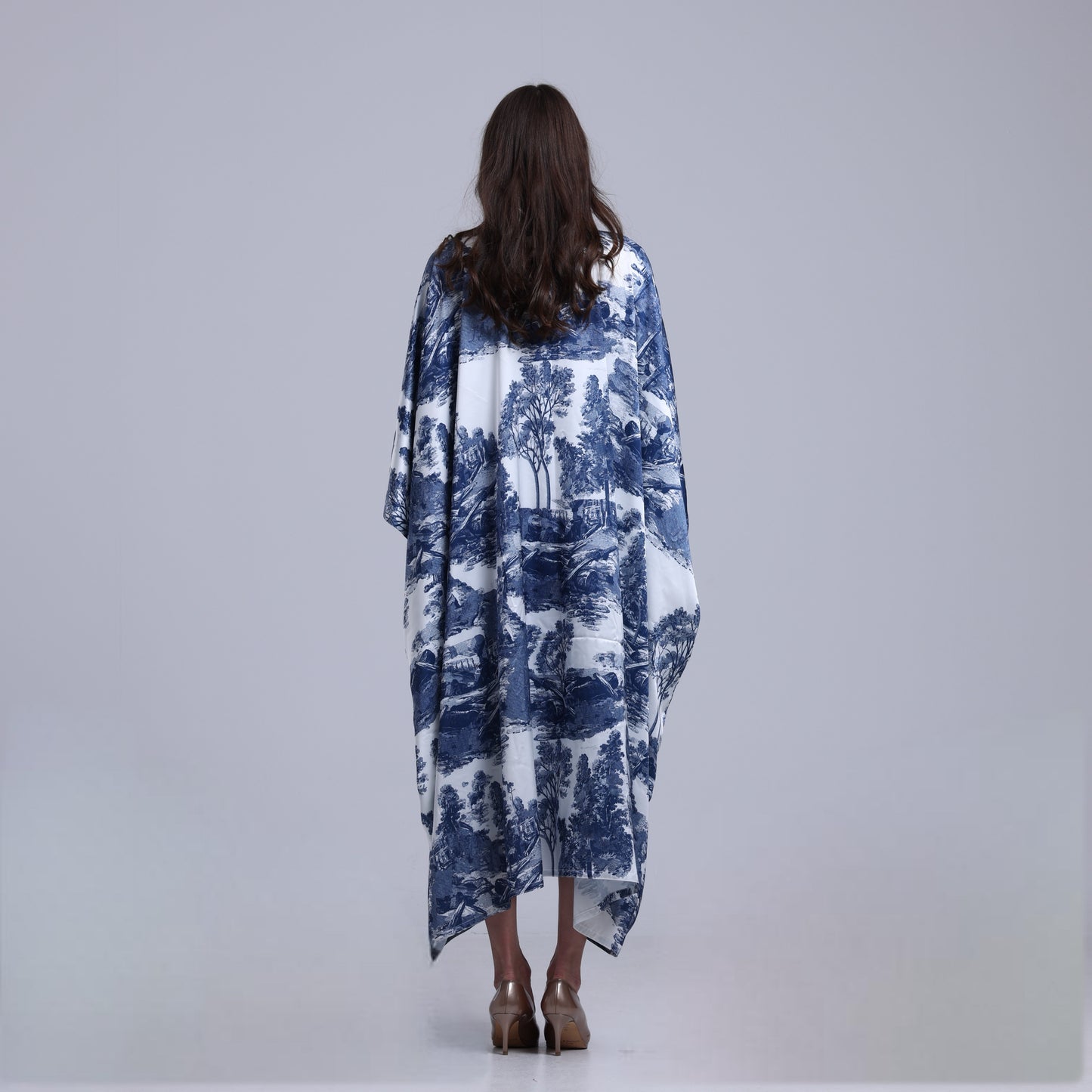 LA REINE - Toile-Print Batwing Kaftan