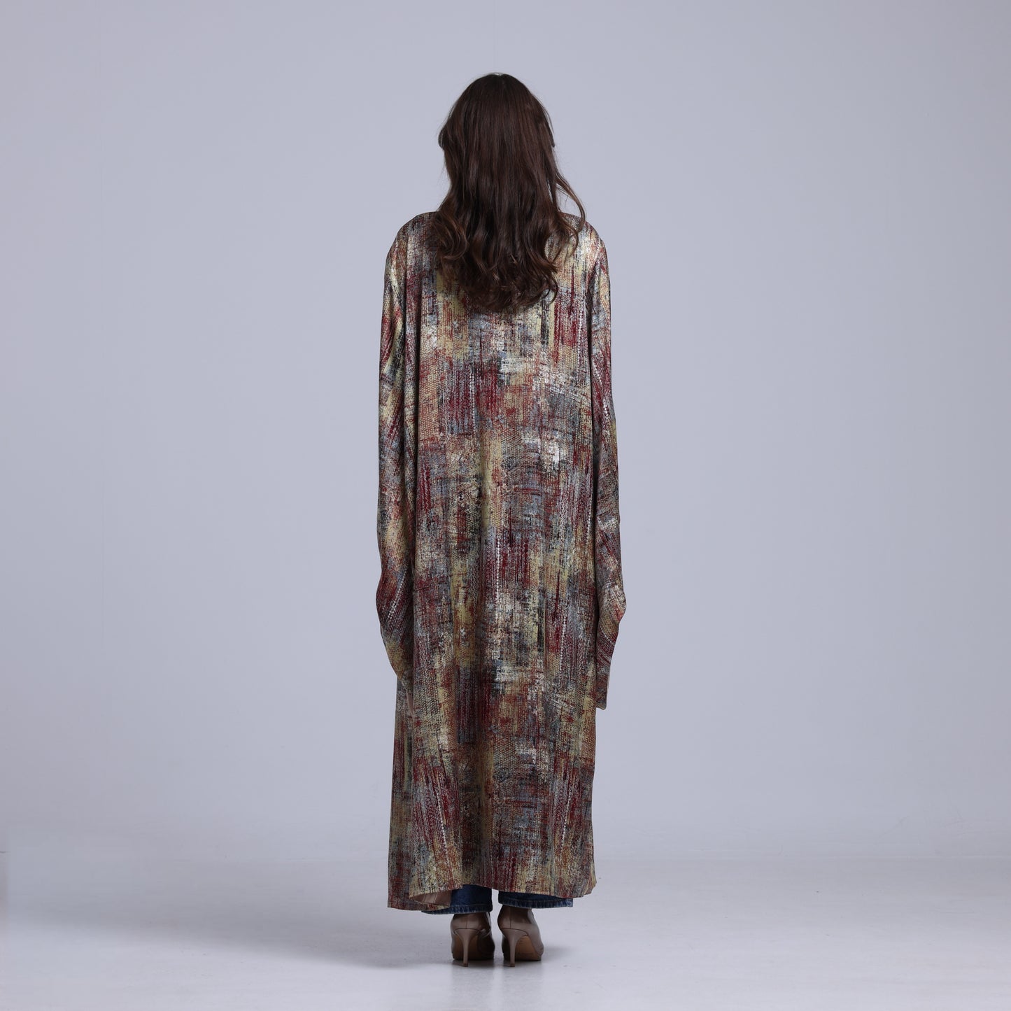 LA REINE - Printed Maxi Kimono
