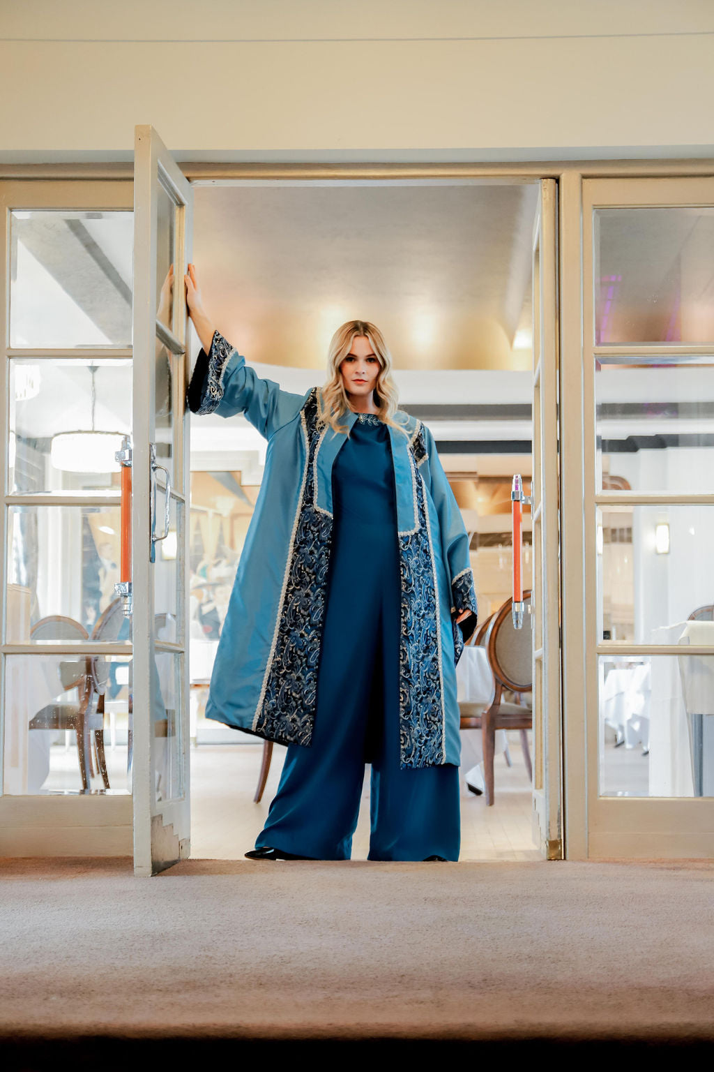 NOBLESSE - Silk Shantung Kimono Coat