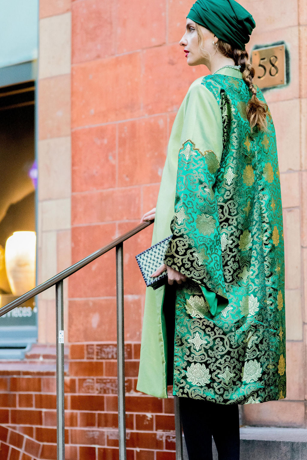 NOBLESSE - Silk Shantung Kimono Coat