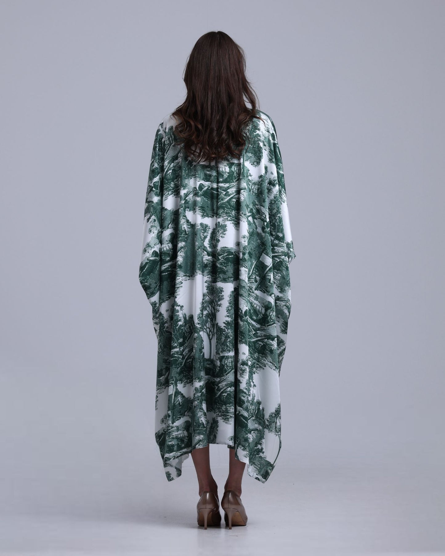 LA REINE - Toile-Print Batwing Kaftan