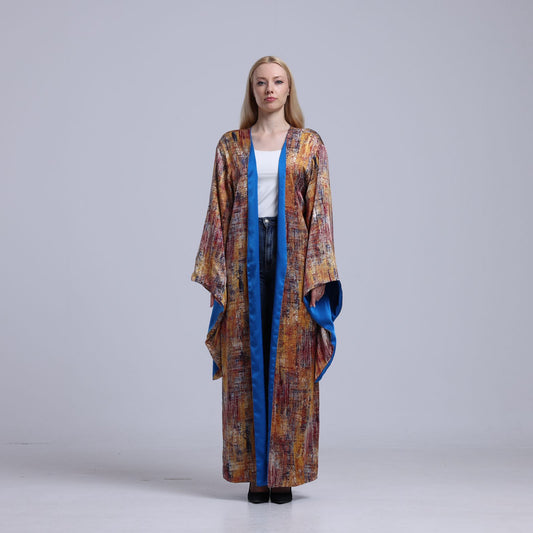 LA REINE - Printed Maxi Kimono