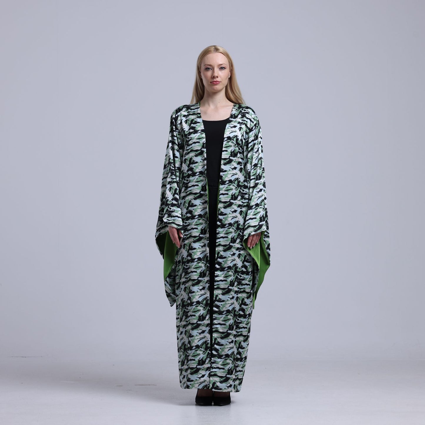 LA REINE - Printed Maxi Kimono