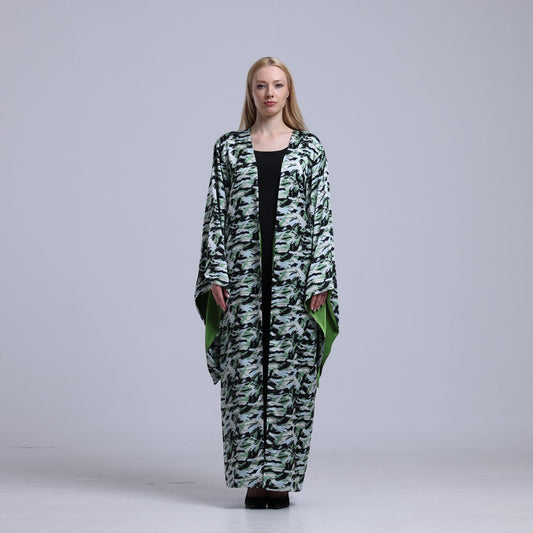 LA REINE - Printed Maxi Kimono