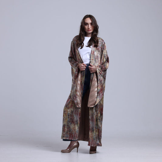 LA REINE - Printed Maxi Kimono