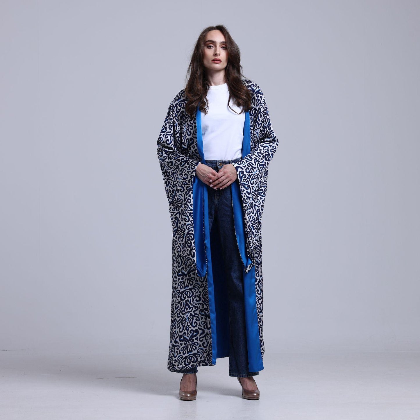 LA REINE - Printed Maxi Kimono