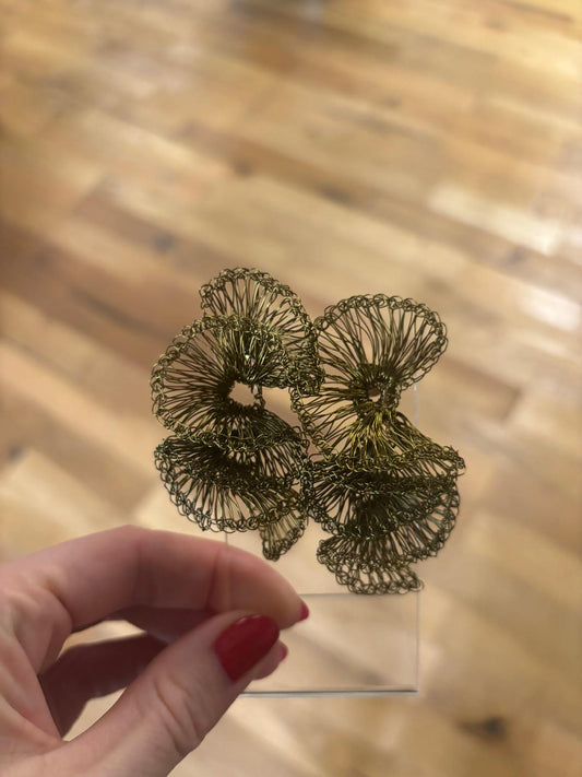 TREASURES OF BRAZIL - Blooming Beauty earrings wired