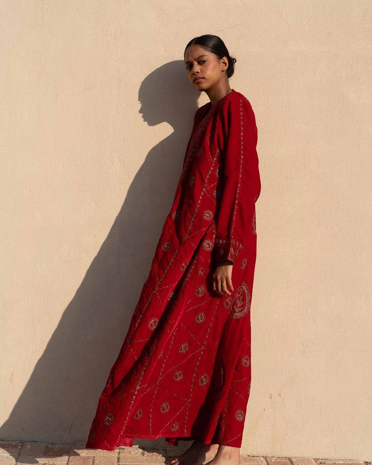 ACH - The Daqat Brisim Abaya - Red