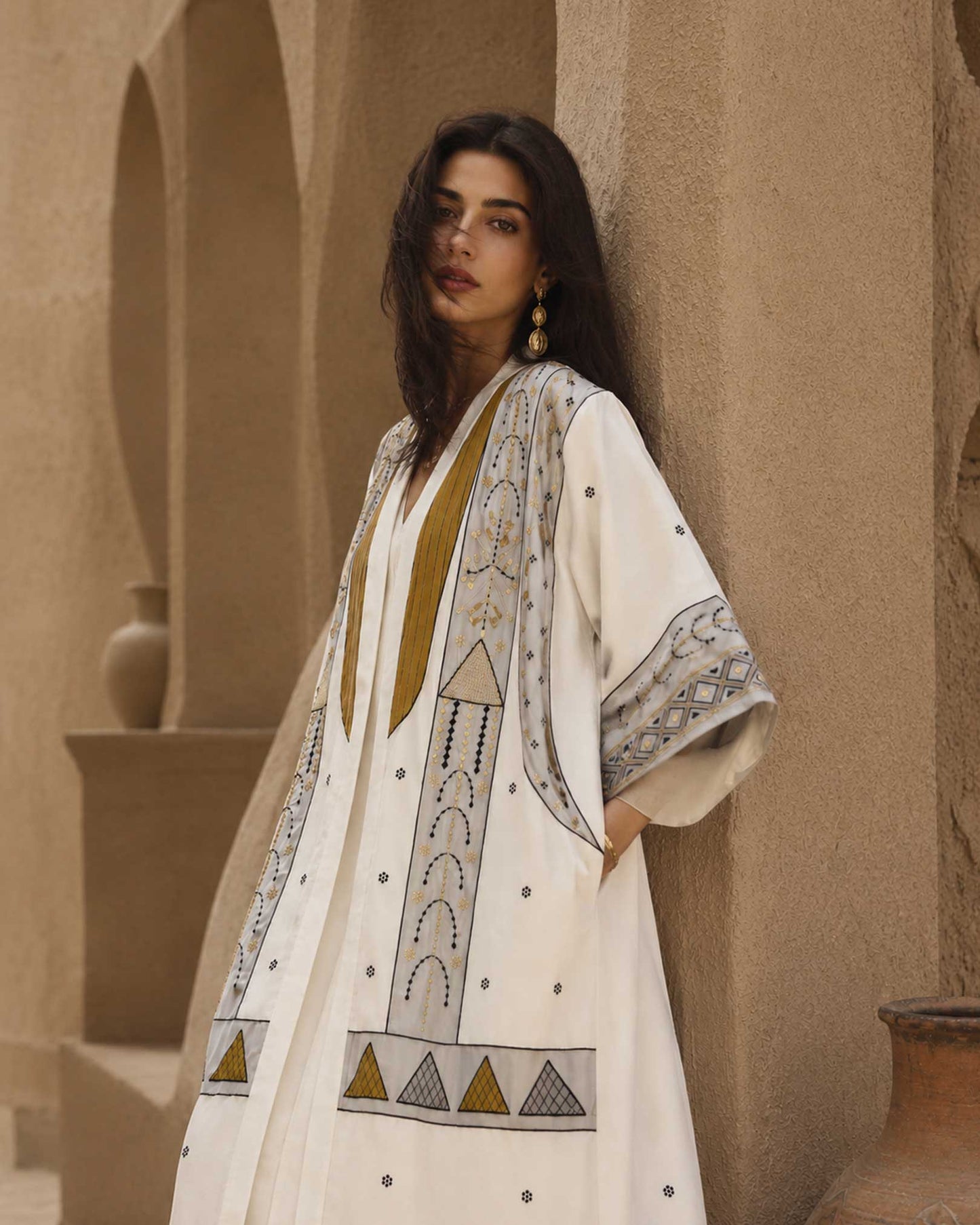 ACH - The Naqda (Talli) Abaya - White