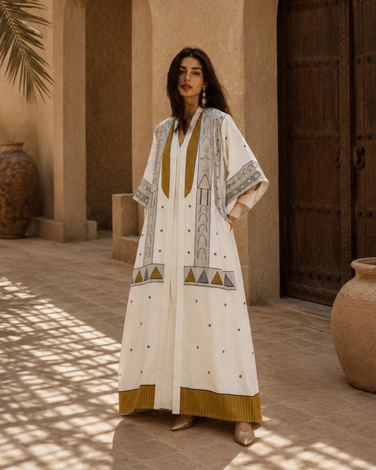 ACH - The Naqda (Talli) Abaya - White