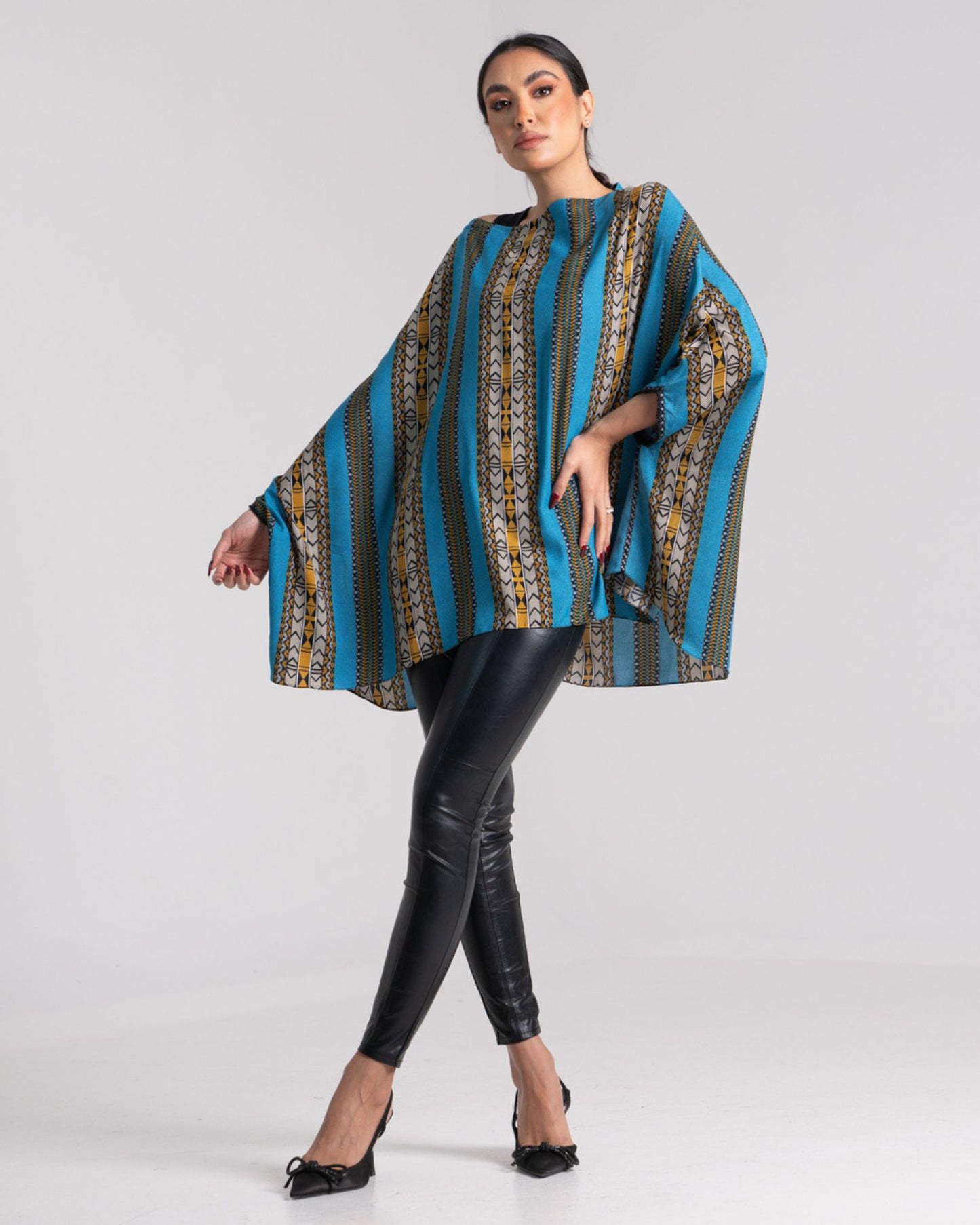 LA REINE - Sadu Print Batwing Top