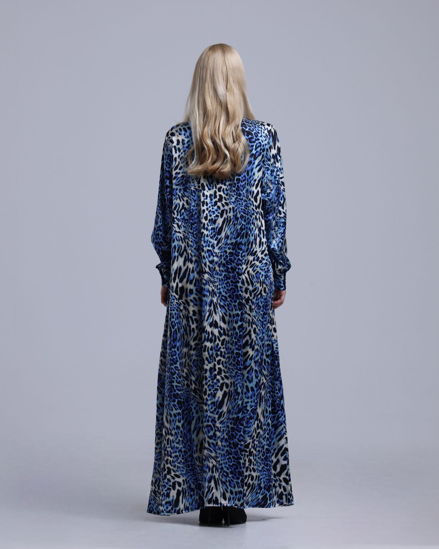 LA REINE - Printed Maxi Shirt Dress