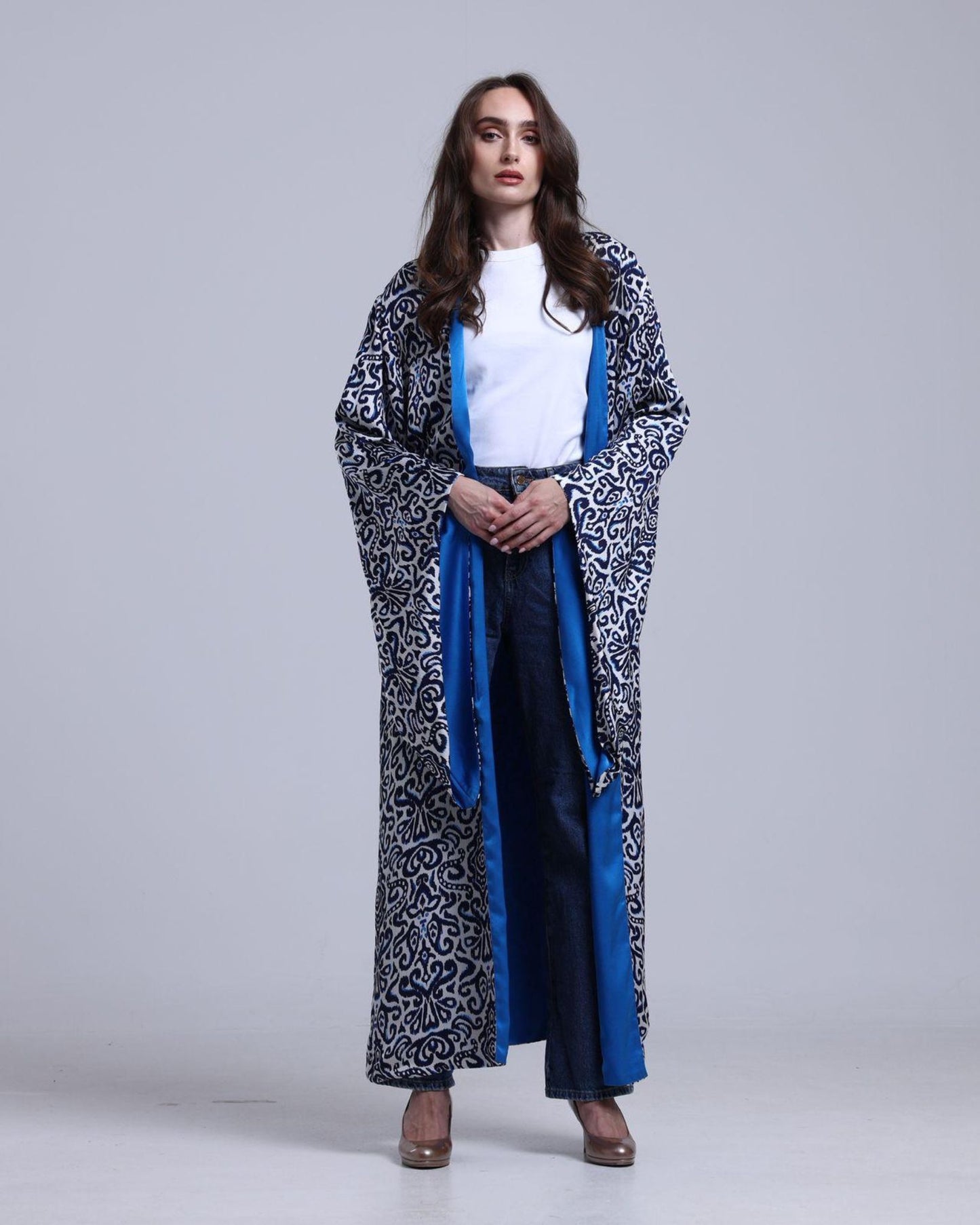 LA REINE - Printed Maxi Kimono