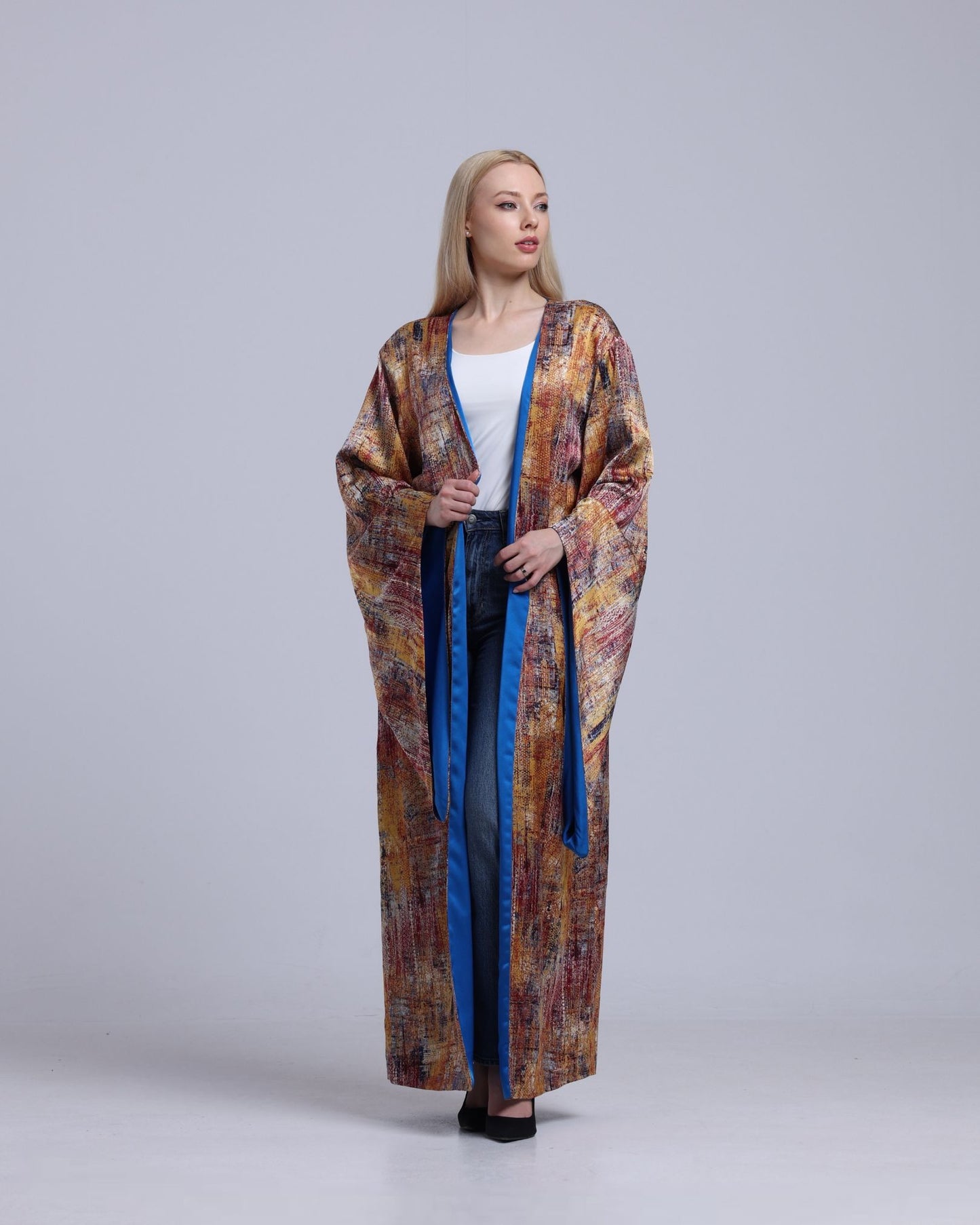 LA REINE - Printed Maxi Kimono
