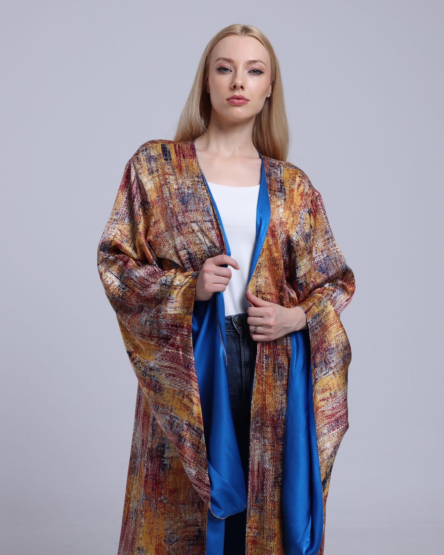 LA REINE - Printed Maxi Kimono