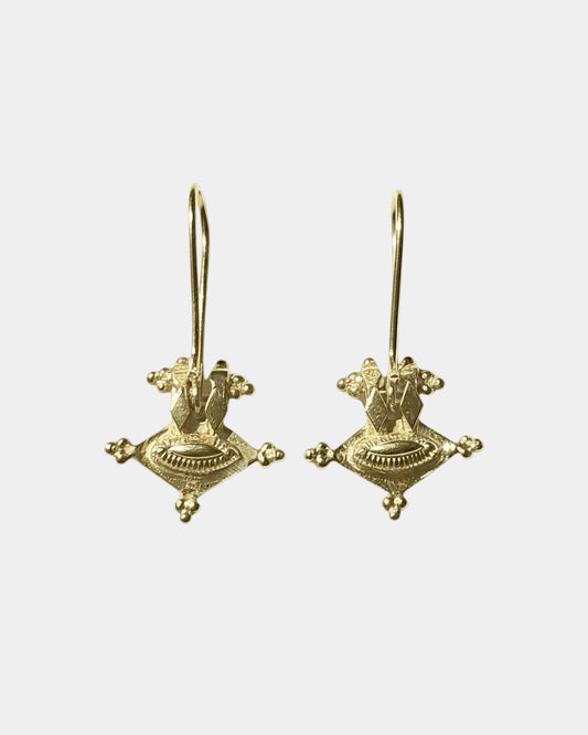 BY RAHINA - Hirz 21k Goldplated Sterling Silver Earrings