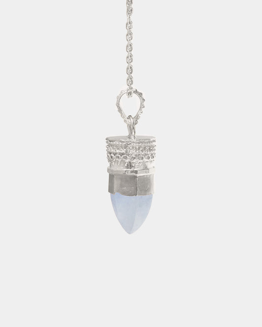 BY RAHINA - Sterling Silver Resistance Blue Lace Agate necklace
