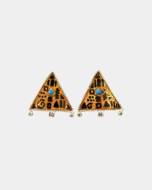 FARBASTA - Klimt Triangle Earrings