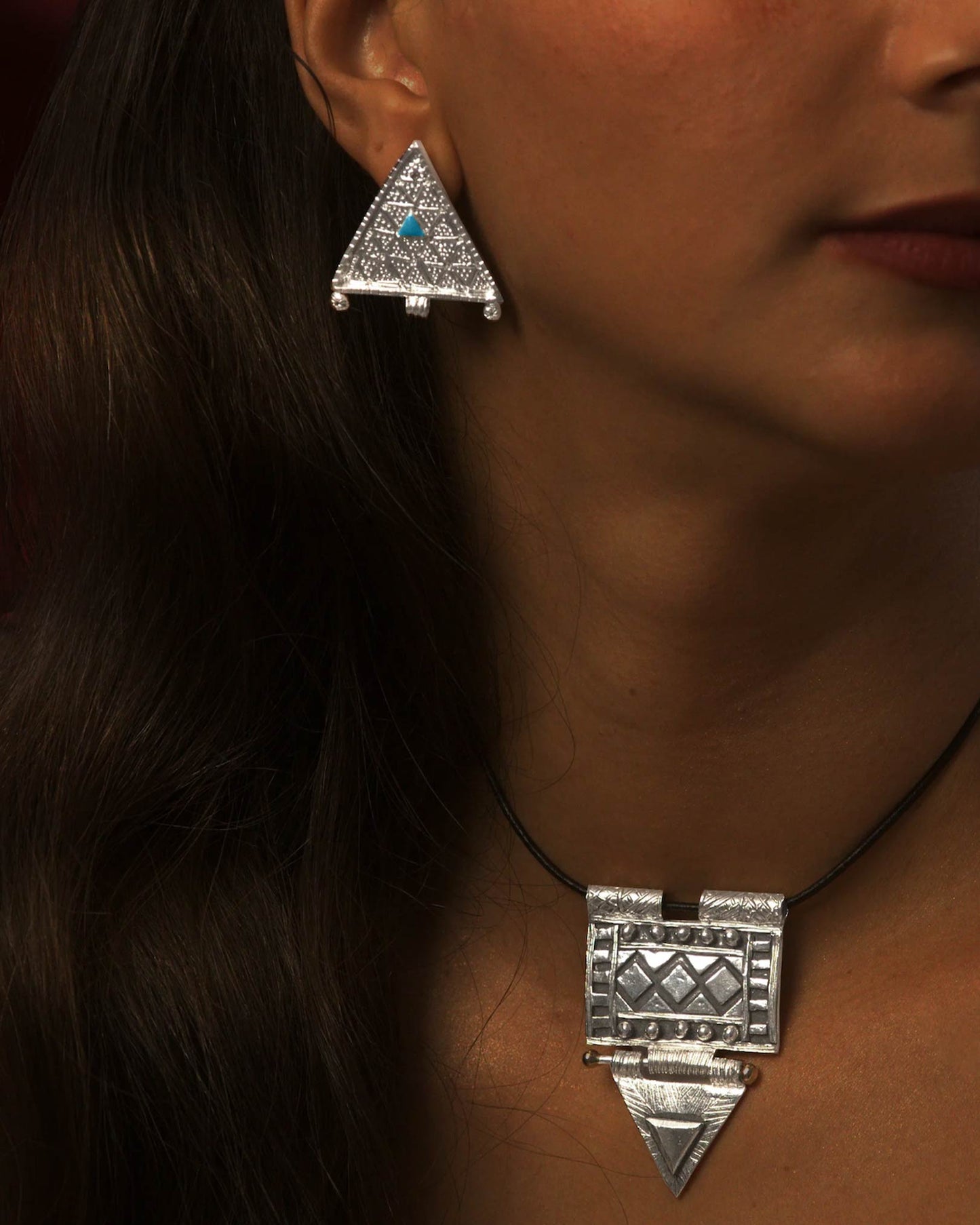 FARBASTA - Sacred Triangle Earrings