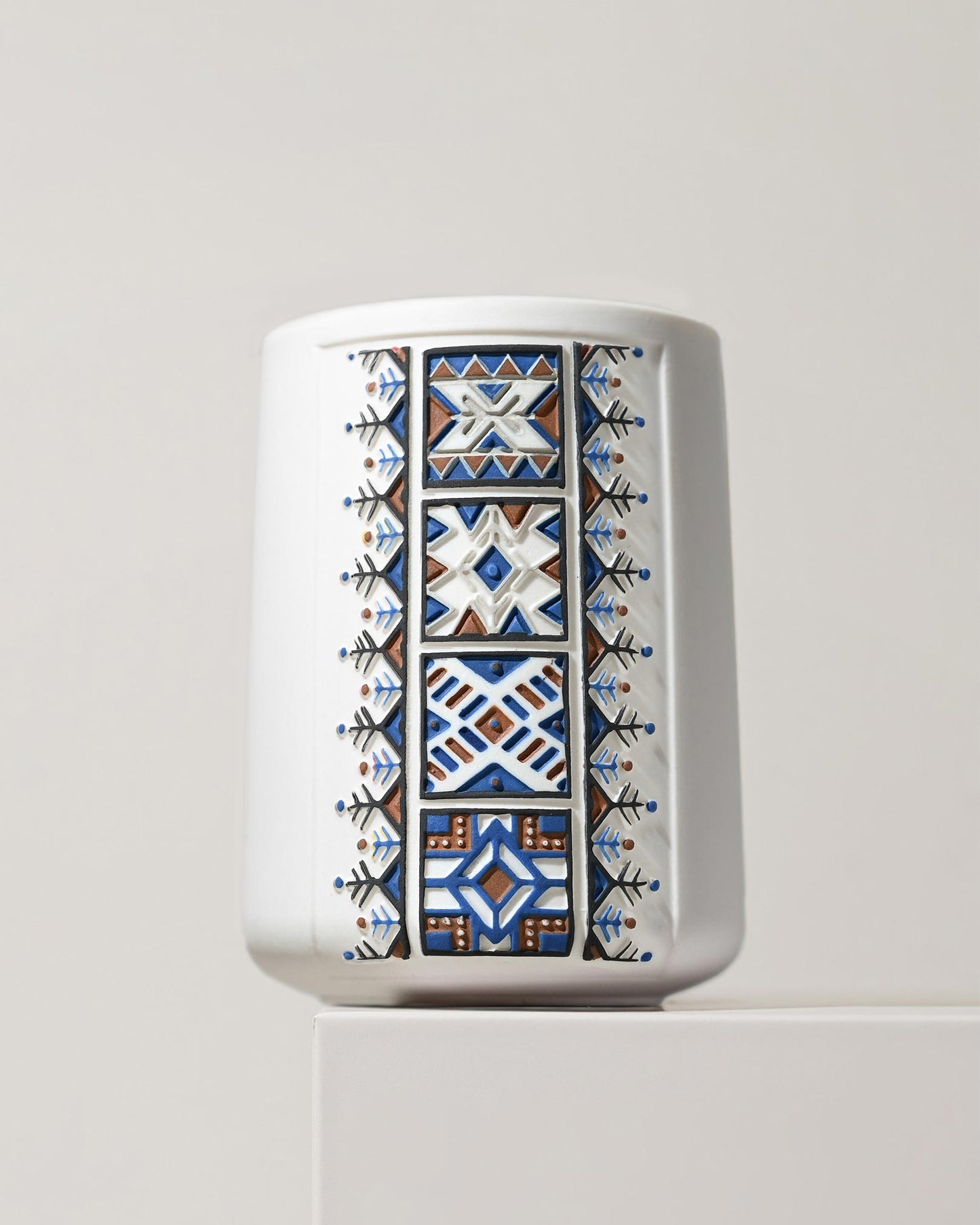 HERFAH - Asir Mountains and Sky Hand-carved & Hand-painted Porcelain Art Piece