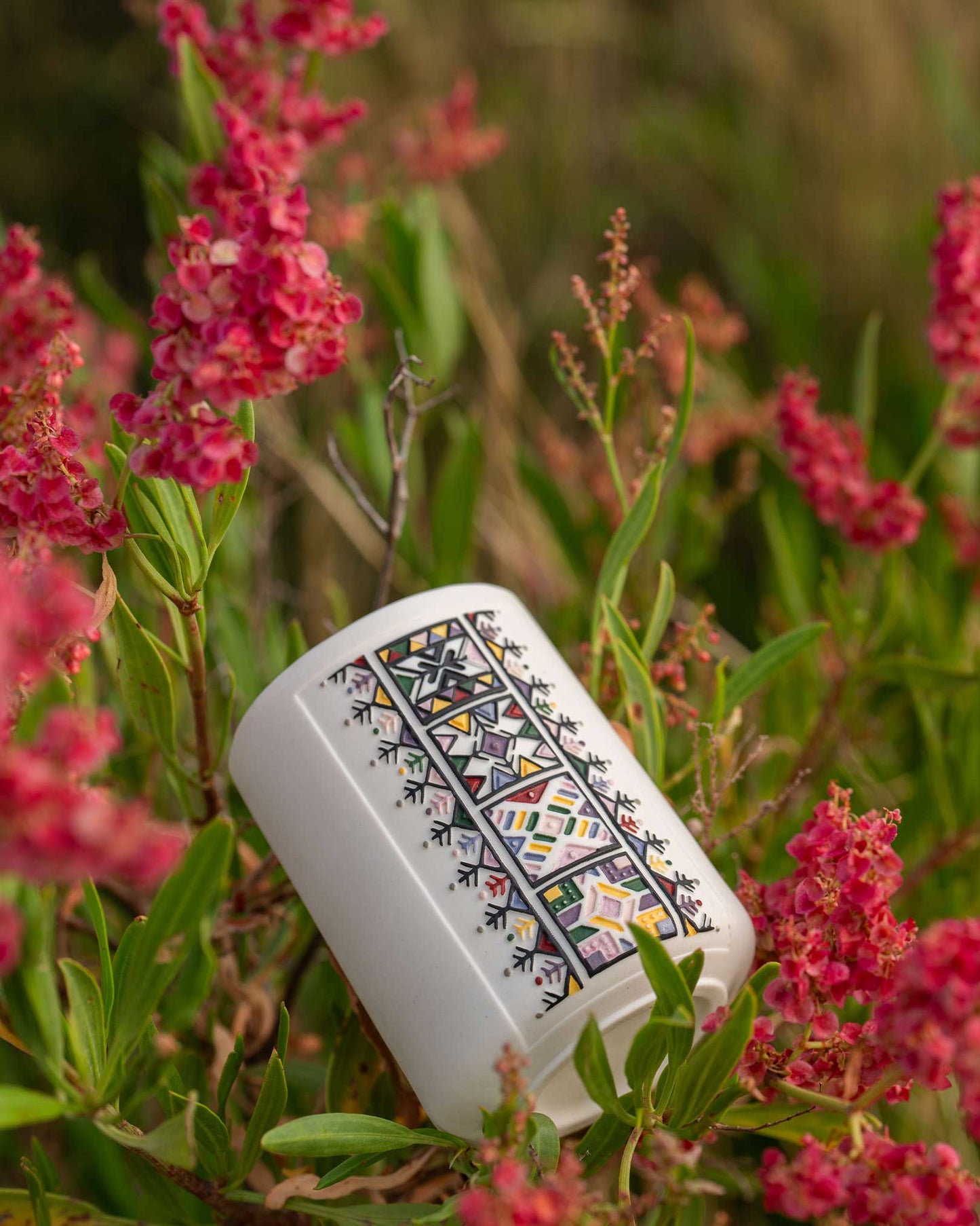 HERFAH - Asir Wildflowers Hand-carved & Hand-painted Porcelain Art Piece