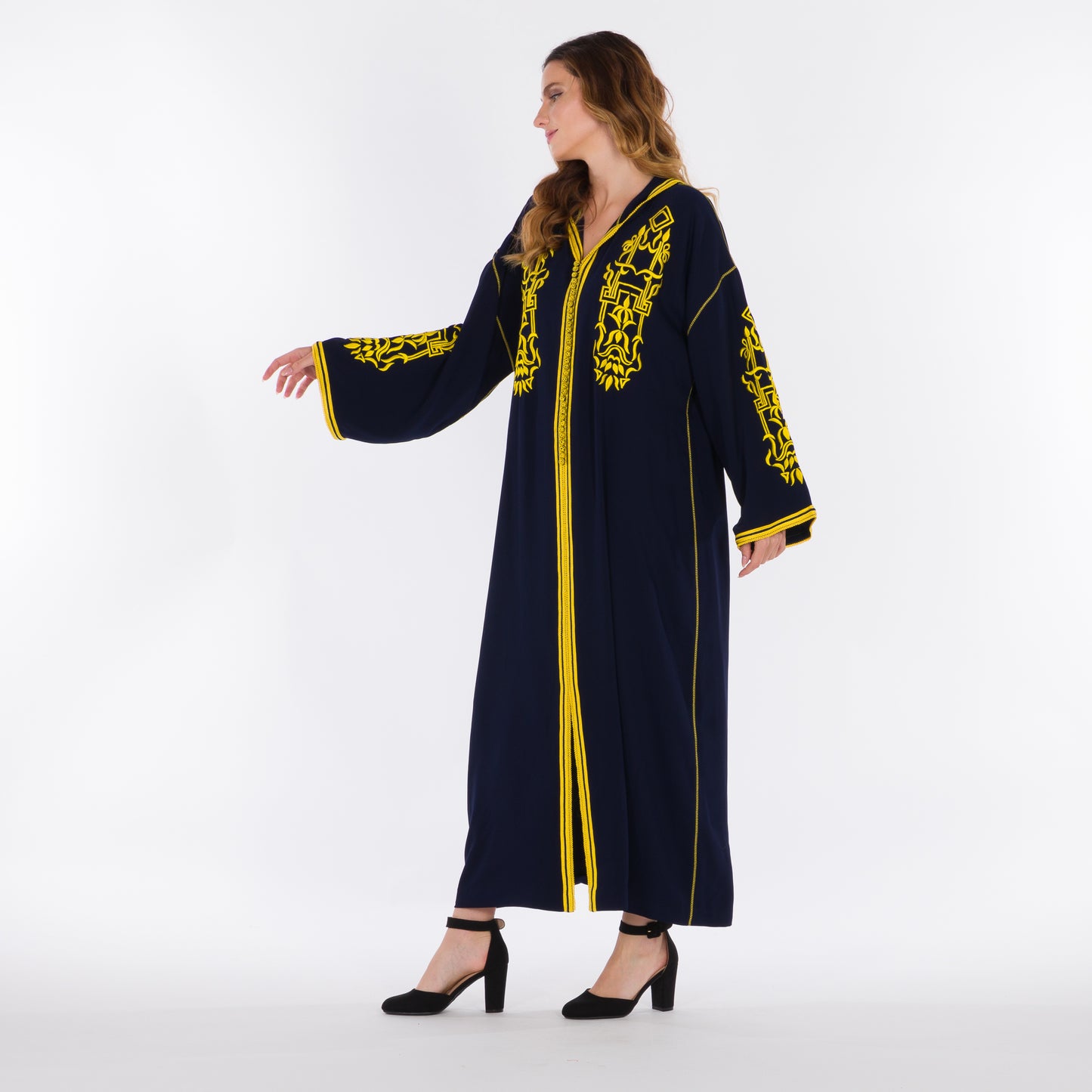 YARAKECH - Embroidered Hooded Moroccan Kaftan