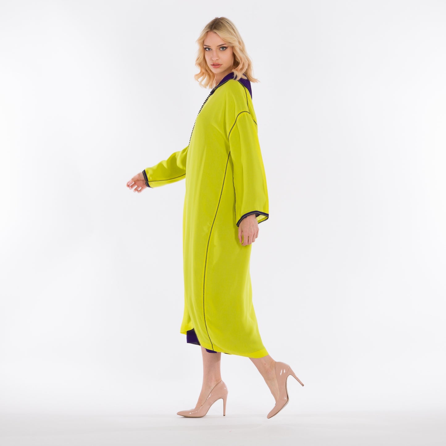 YARAKECH - Two-Piece Embroidered Moroccan Kaftan