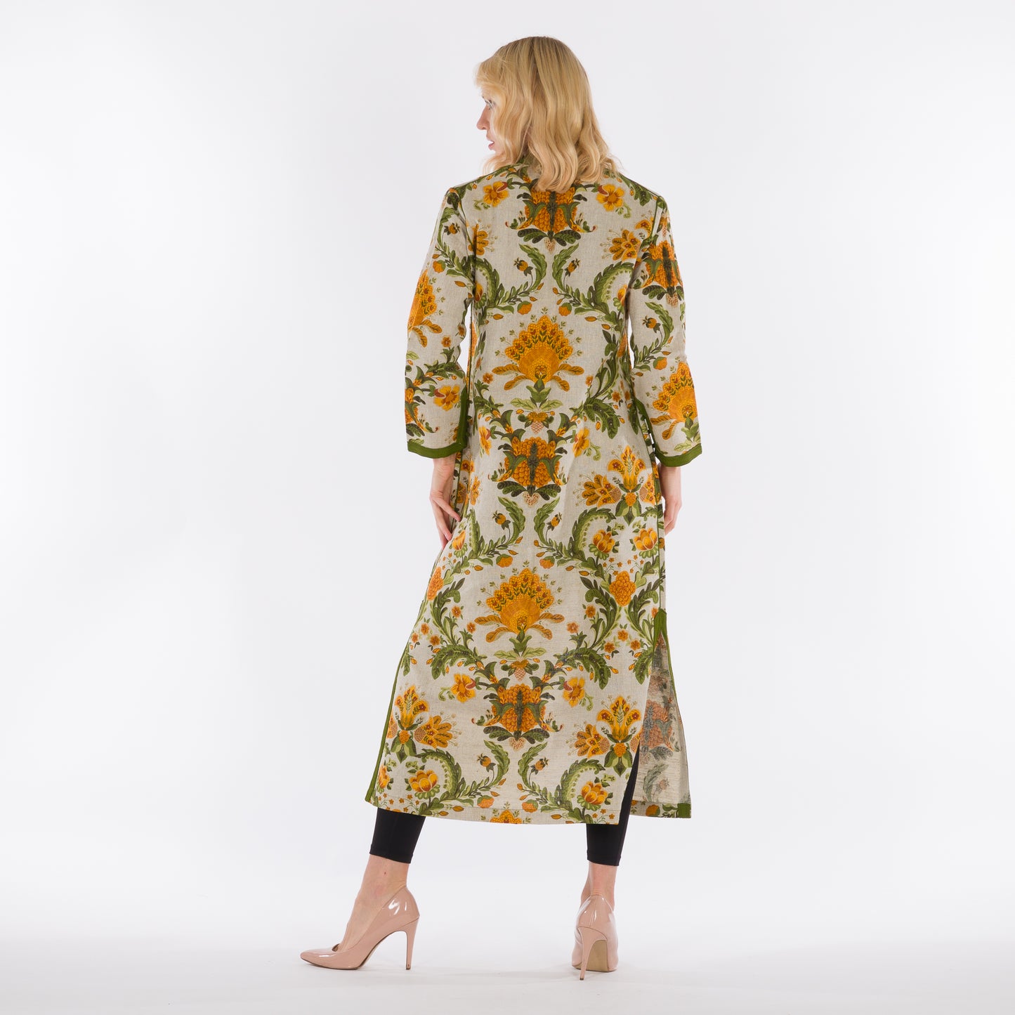 YARAKECH - Floral Maxi Jacket with Sfifa Embroidery