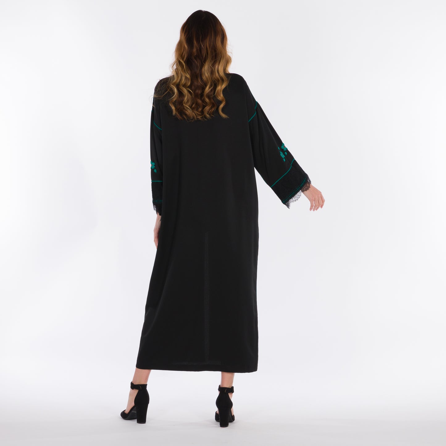 YARAKECH - Embroidered Black Moroccan Kaftan