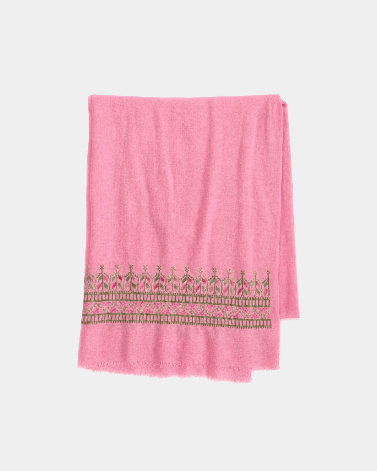INAASH - Merino Silk Scarf - Pink