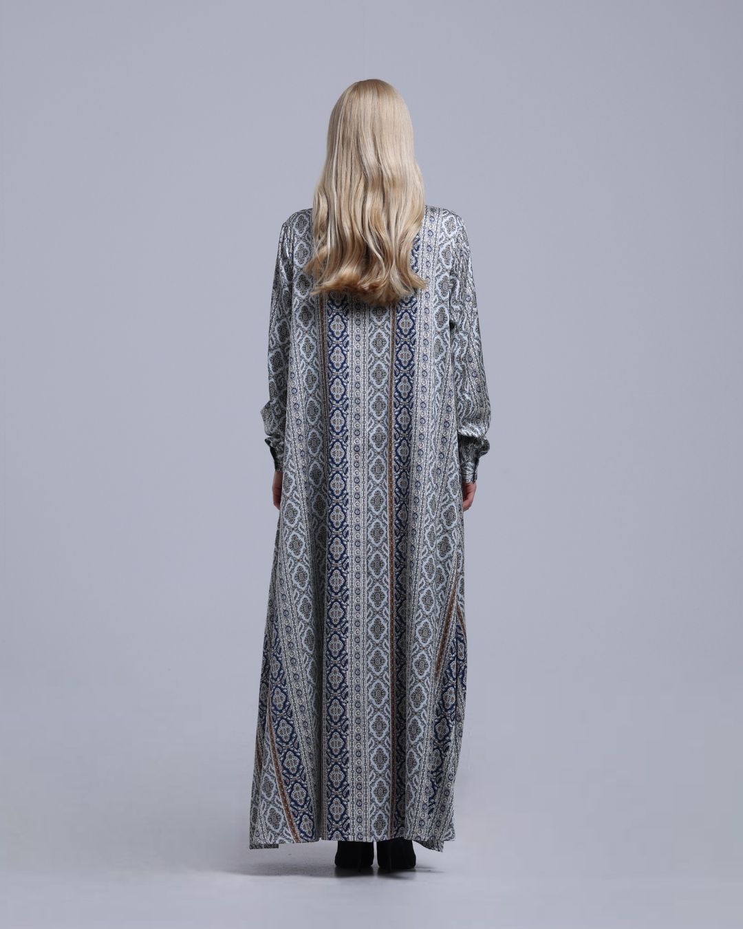 LA REINE - Printed Maxi Shirt Dress