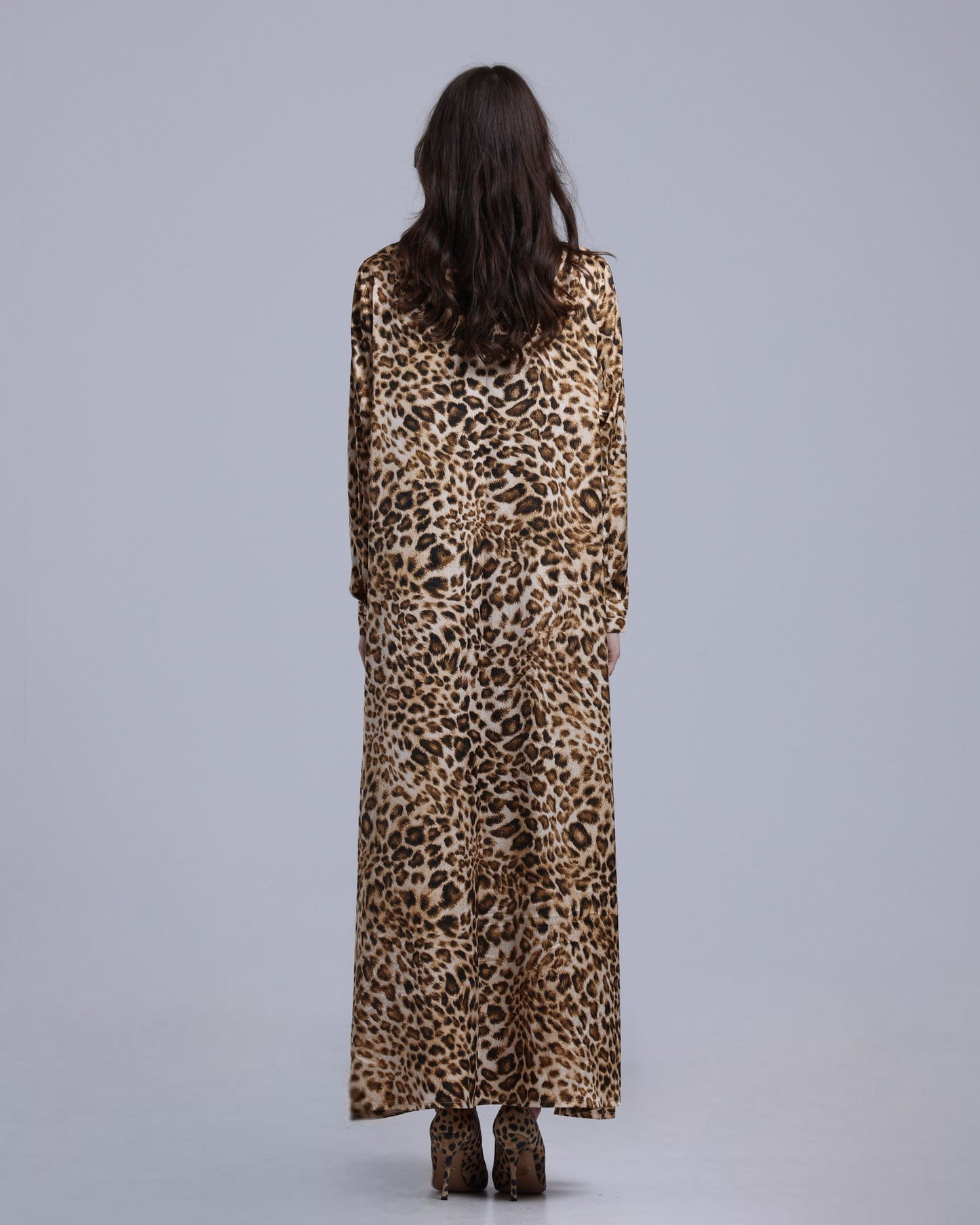 LA REINE - Printed Maxi Shirt Dress