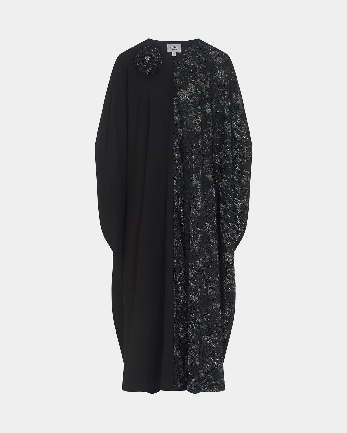 NOBLESSE - Batwing Kaftan with Floral Appliqué