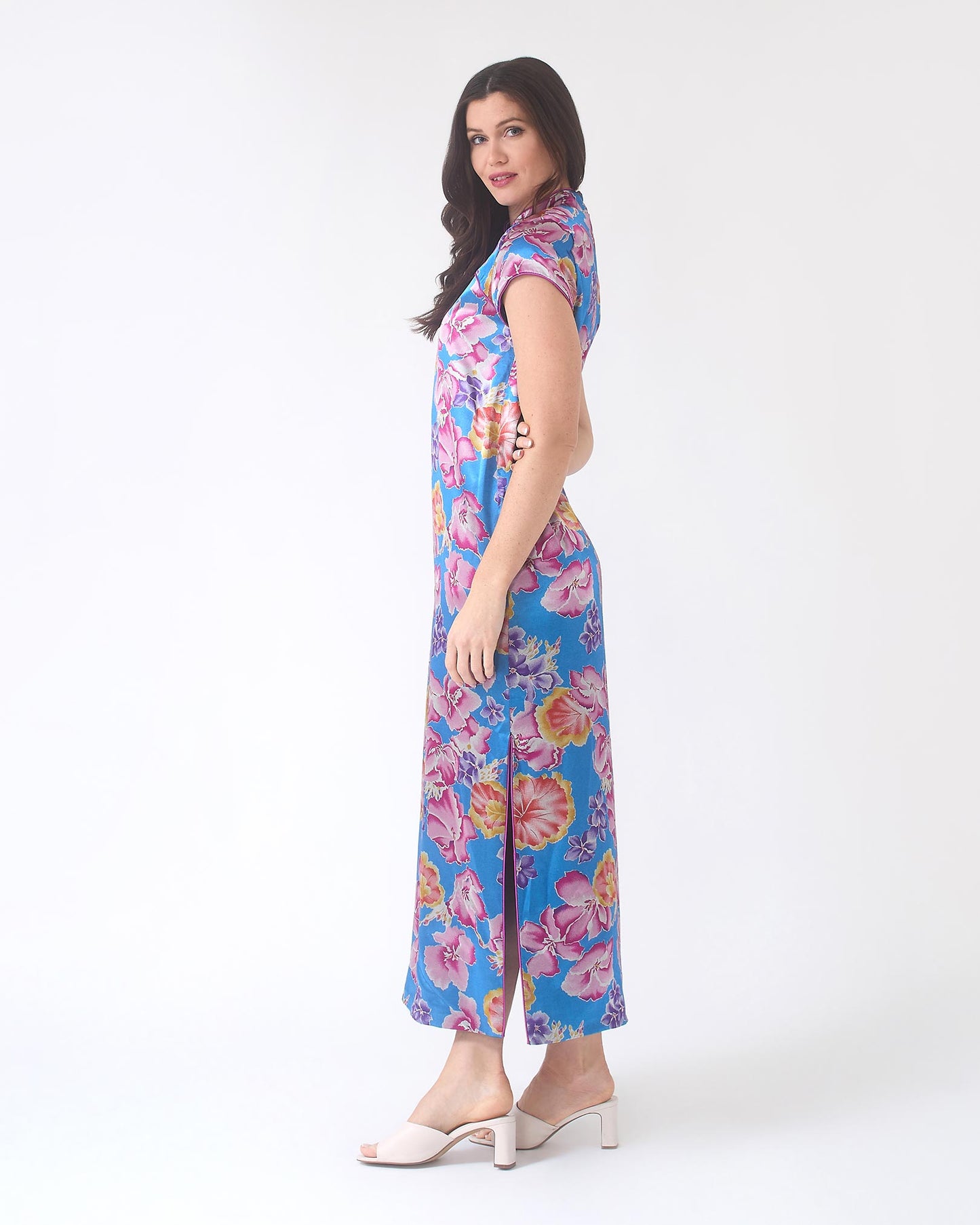 NOBLESSE - Silk Floral Maxi Dress