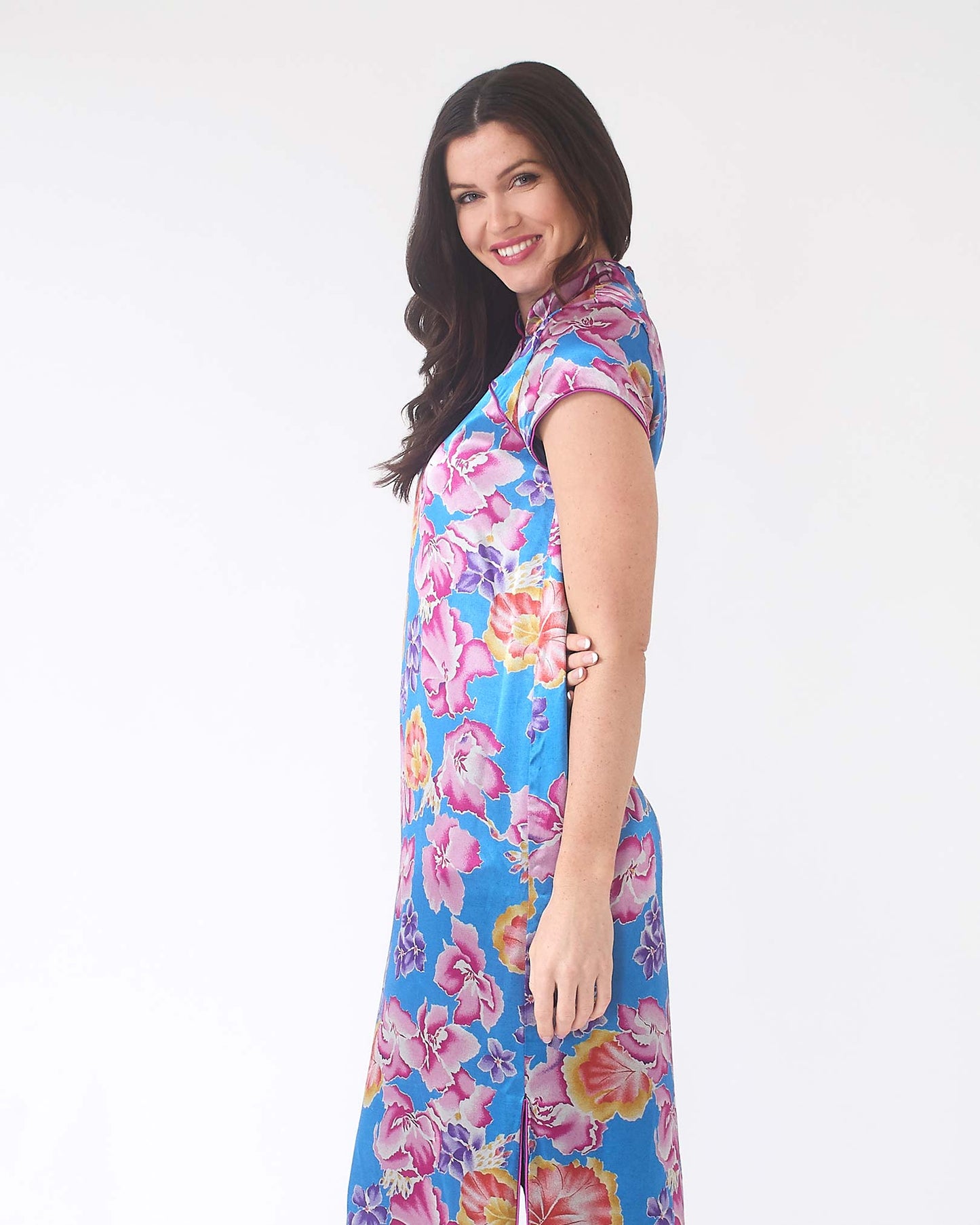 NOBLESSE - Silk Floral Maxi Dress